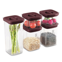 BerlingerHaus Set de tarros de almacenamiento Mate Burdeos 5 piezas