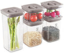 BerlingerHaus Set de tarros de almacenamiento Taupe 5 piezas