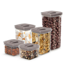 BerlingerHaus Set de tarros de almacenamiento Taupe 5 piezas