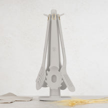 BerlingerHaus Set de Utensilios de Cocina con Soporte Mate Crema - Silicona - 6 piezas