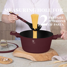 BerlingerHaus Set de Utensilios de Cocina con Soporte Mate Burdeos - Silicona - 6 piezas