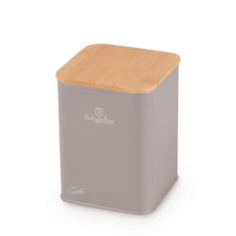 BerlingerHaus Panera con Botes de Almacenamiento Taupe - 4 piezas