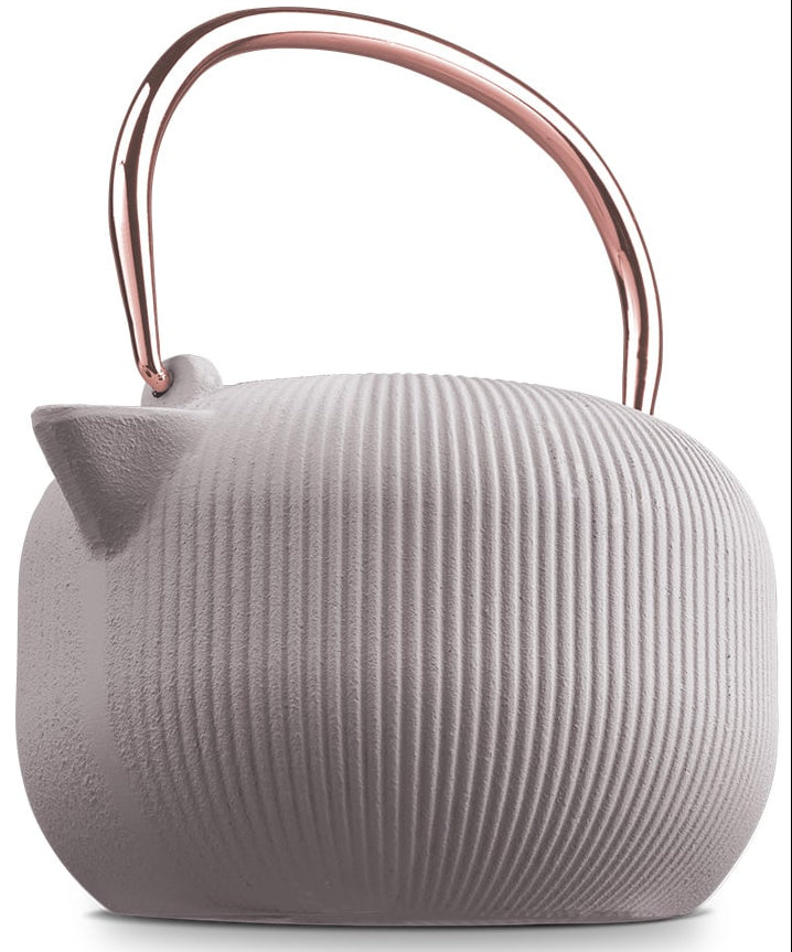 BerlingerHaus Tetera con Filtro de Acero Inoxidable - Hierro Fundido Taupe - 1 Litro
