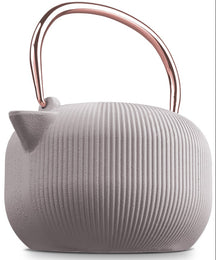 BerlingerHaus Tetera con Filtro de Acero Inoxidable - Hierro Fundido Taupe - 1 Litro