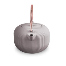 BerlingerHaus Tetera con Filtro de Acero Inoxidable - Hierro Fundido Taupe - 1 Litro