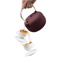 BerlingerHaus Tetera con Filtro de Acero Inoxidable - Hierro Fundido Mate Burdeos - 1 Litro