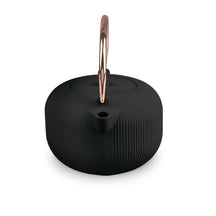 BerlingerHaus Tetera con Filtro de Acero Inoxidable - Hierro Fundido Negro Rosado - 1 Litro