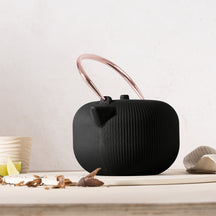 BerlingerHaus Tetera con Filtro de Acero Inoxidable - Hierro Fundido Negro Rosado - 1 Litro