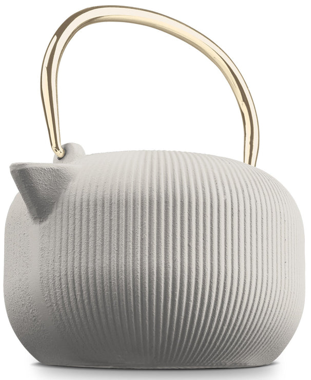 BerlingerHaus Tetera con Filtro de Acero Inoxidable - Hierro Fundido Mate Crema - 1 Litro