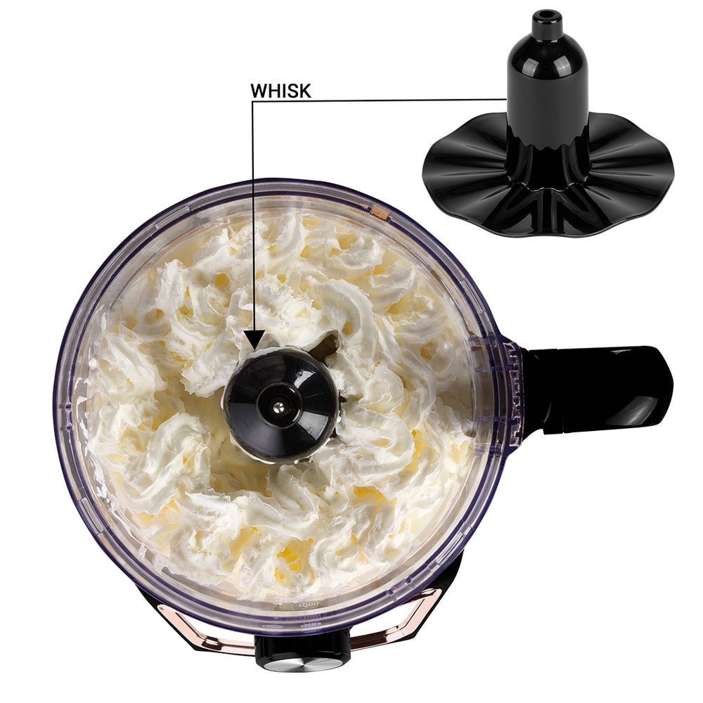 BerlingerHaus Procesador de Alimentos 8-en-1 Negro Rosado - 500W