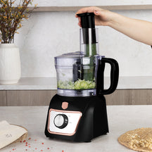 BerlingerHaus Procesador de Alimentos 8-en-1 Negro Rosado - 500W