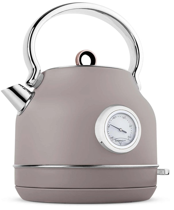 BerlingerHaus Hervidor Taupe - con Termómetro - 1.7 Litros - 2200W