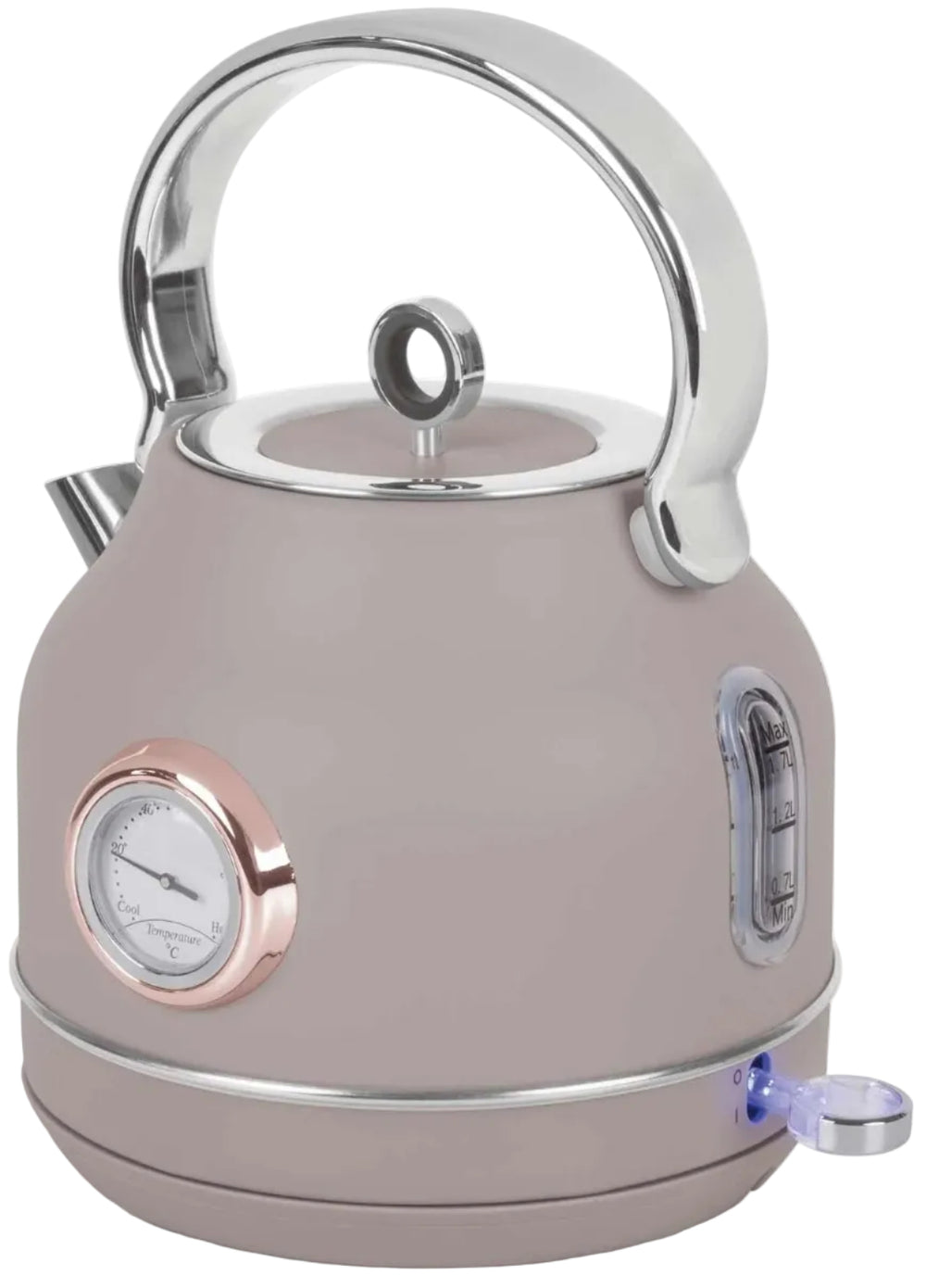 BerlingerHaus Hervidor Taupe - con Termómetro - 1.7 Litros - 2200W