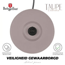 BerlingerHaus Hervidor Taupe - con Termómetro - 1.7 Litros - 2200W