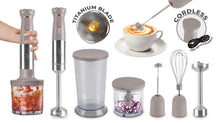 BerlingerHaus Batidora de Mano Inalámbrica Taupe – 6-en-1 – 800 W
