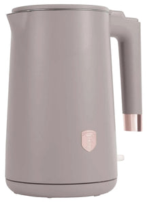 BerlingerHaus Hervidor de Agua Doble Pared Taupe - 1.7 Litros - 1800W