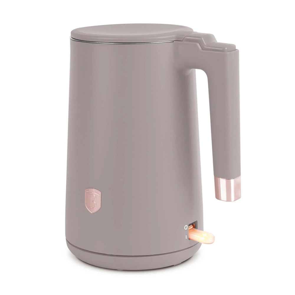 BerlingerHaus Hervidor de Agua Doble Pared Taupe - 1.7 Litros - 1800W