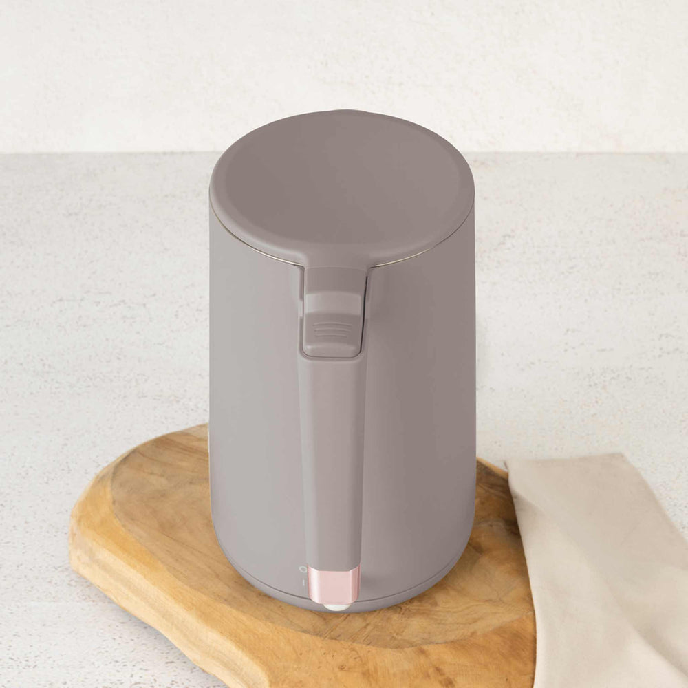 BerlingerHaus Hervidor de Agua Doble Pared Taupe - 1.7 Litros - 1800W