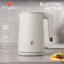 BerlingerHaus Hervidor de Agua Doble Pared Mate Crema - 1.7 Litros - 1800W