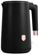 BerlingerHaus Hervidor de Agua Doble Pared Negro Roségold - 1.7 Litros - 1800W