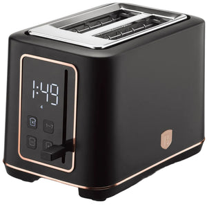 BerlingerHaus Tostadora Digital Negra Roségold - 2 Ranuras - 870W