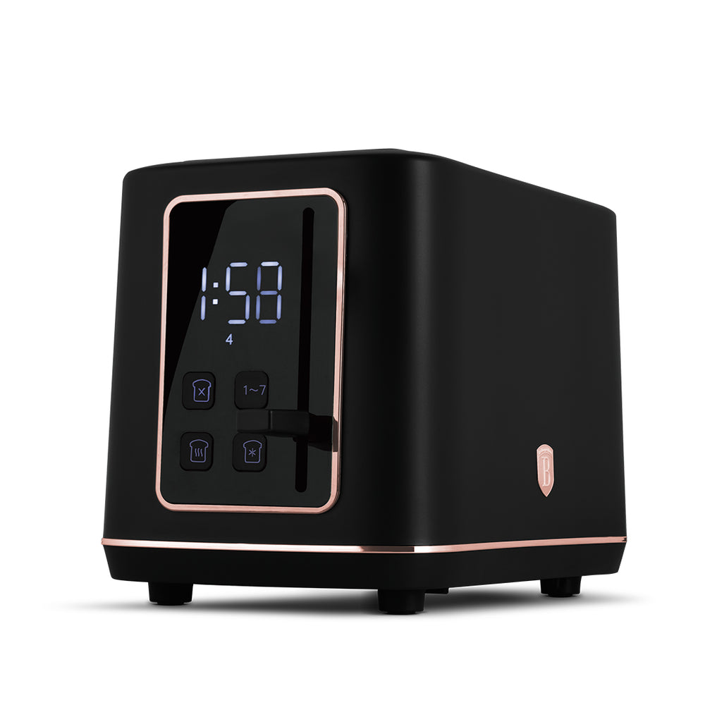 BerlingerHaus Tostadora Digital Negra Roségold - 2 Ranuras - 870W
