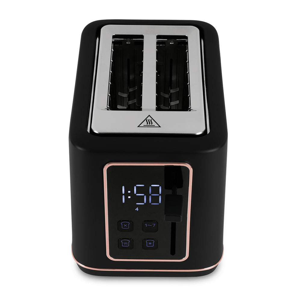 BerlingerHaus Tostadora Digital Negra Roségold - 2 Ranuras - 870W