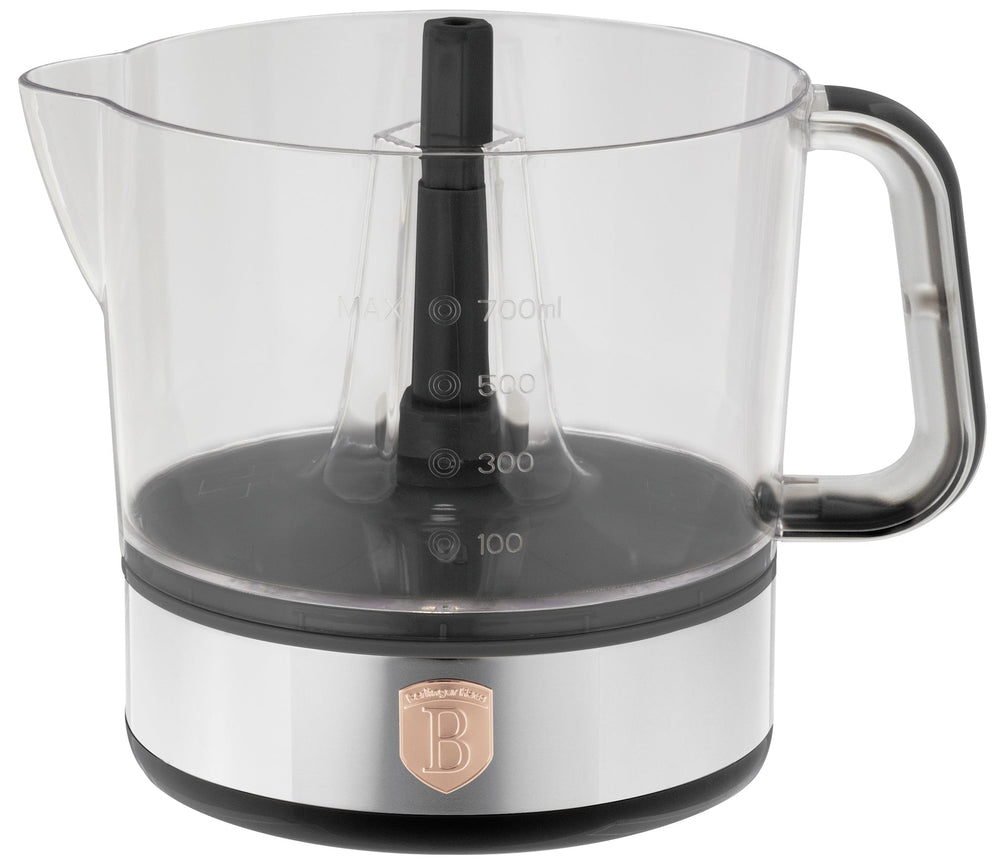 BerlingerHaus Exprimidor Eléctrico de Cítricos / Exprimidor de Naranjas Negro Roségold - 0,7 L - 40 W