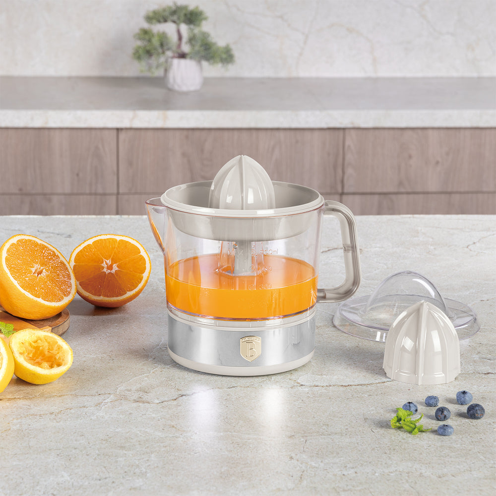 BerlingerHaus Exprimidor Eléctrico de Cítricos / Exprimidor de Naranjas Mate Crema - 0,7 L - 40 W