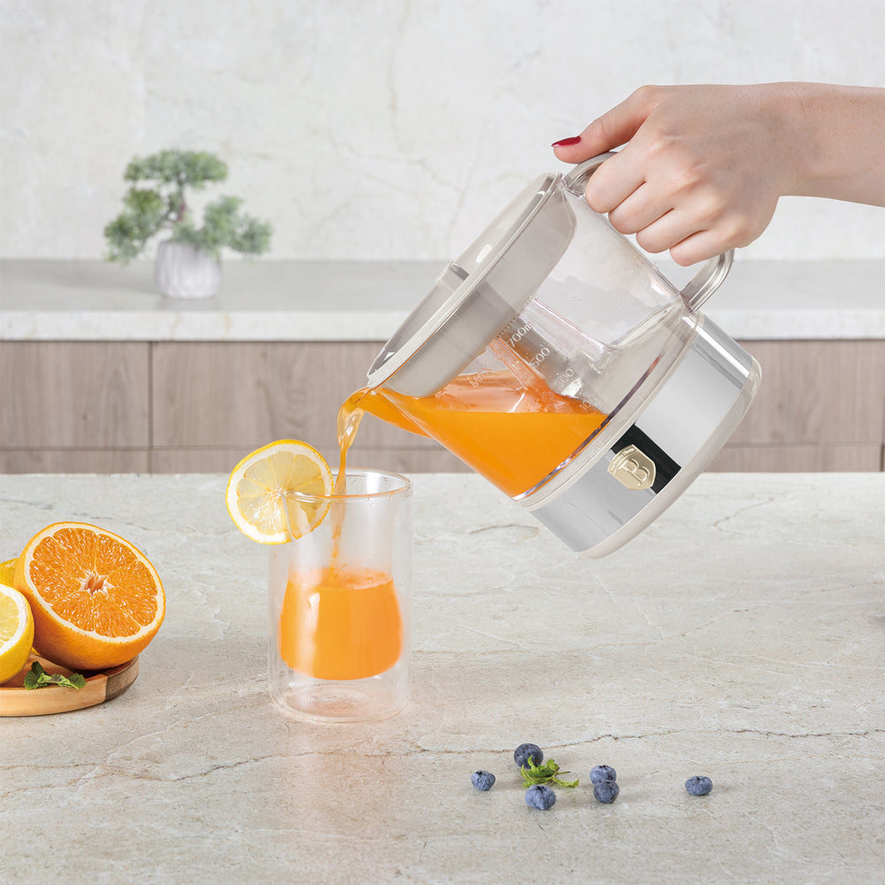 BerlingerHaus Exprimidor Eléctrico de Cítricos / Exprimidor de Naranjas Mate Crema - 0,7 L - 40 W