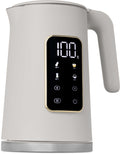 BerlingerHaus Hervidor Digital Mate Crema - Ajuste de Temperatura - 1.7 Litros - 2200W