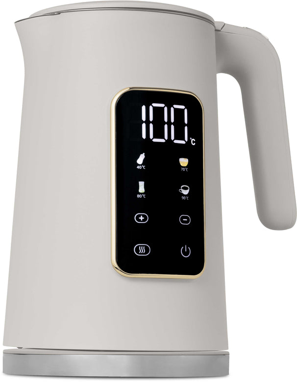 BerlingerHaus Hervidor Digital Mate Crema - Ajuste de Temperatura - 1.7 Litros - 2200W