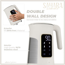 BerlingerHaus Hervidor Digital Mate Crema - Ajuste de Temperatura - 1.7 Litros - 2200W
