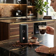 BerlingerHaus Molinillo de Café Eléctrico / Molinillo de Granos de Café - Negro Rosado - 150W