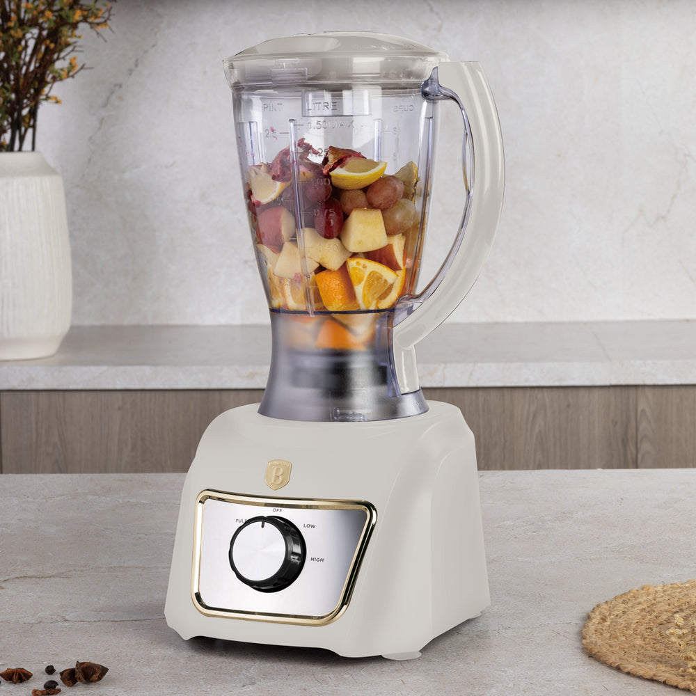 BerlingerHaus Procesador de Alimentos 8-en-1 Mate Crema - 500W