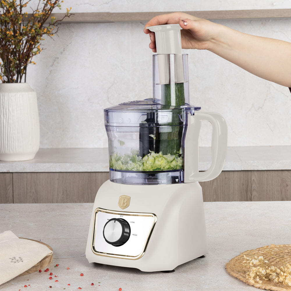 BerlingerHaus Procesador de Alimentos 8-en-1 Mate Crema - 500W