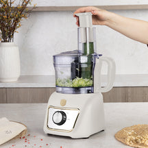 BerlingerHaus Procesador de Alimentos 8-en-1 Mate Crema - 500W