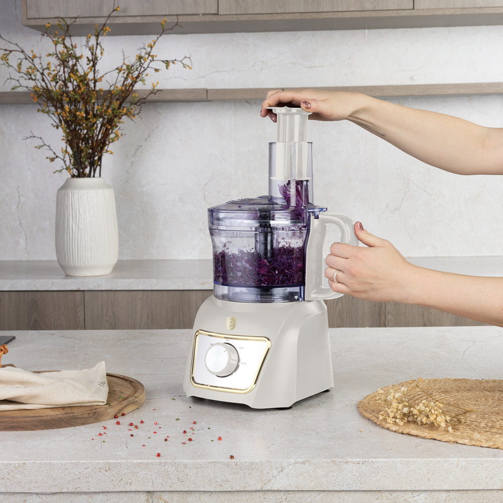 BerlingerHaus Procesador de Alimentos 8-en-1 Mate Crema - 500W