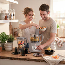 BerlingerHaus Procesador de Alimentos 8-en-1 Taupe - 500W