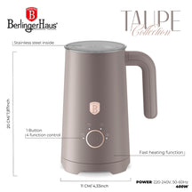 BerlingerHaus Espumador de Leche Eléctrico 4-en-1 Taupe - 160 ml