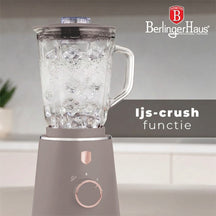 BerlingerHaus Licuadora Taupe - Jarra de Vidrio - 1.5 Litros - 1000W