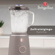 BerlingerHaus Licuadora Taupe - Jarra de Vidrio - 1.5 Litros - 1000W
