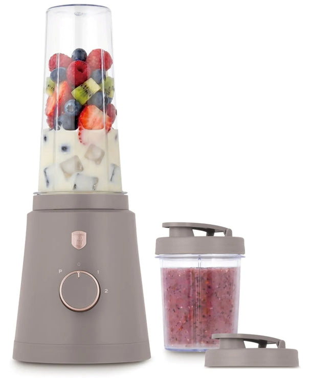 BerlingerHaus Smoothie Blender to Go Taupe - Incluye 2 Vasos - 320W