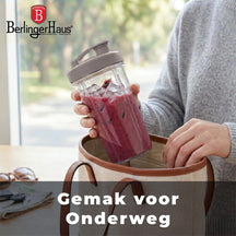 BerlingerHaus Smoothie Blender to Go Taupe - Incluye 2 Vasos - 320W
