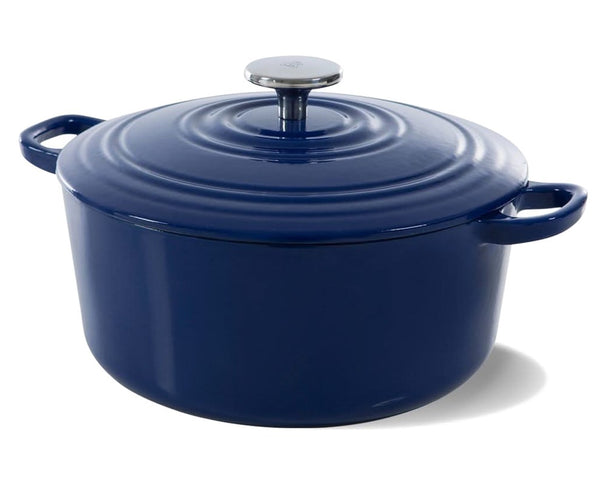 BK Cocotte Bourgogne Royal Blue de Hierro Fundido ø 24 cm / 4,2 litros - revestimiento antiadherente esmaltado