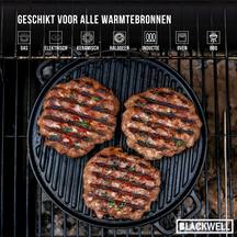 Plancha de Parrilla Blackwell BBQ / Plancha de Hierro Fundido ø 30 cm - sin recubrimiento antiadherente, reversible