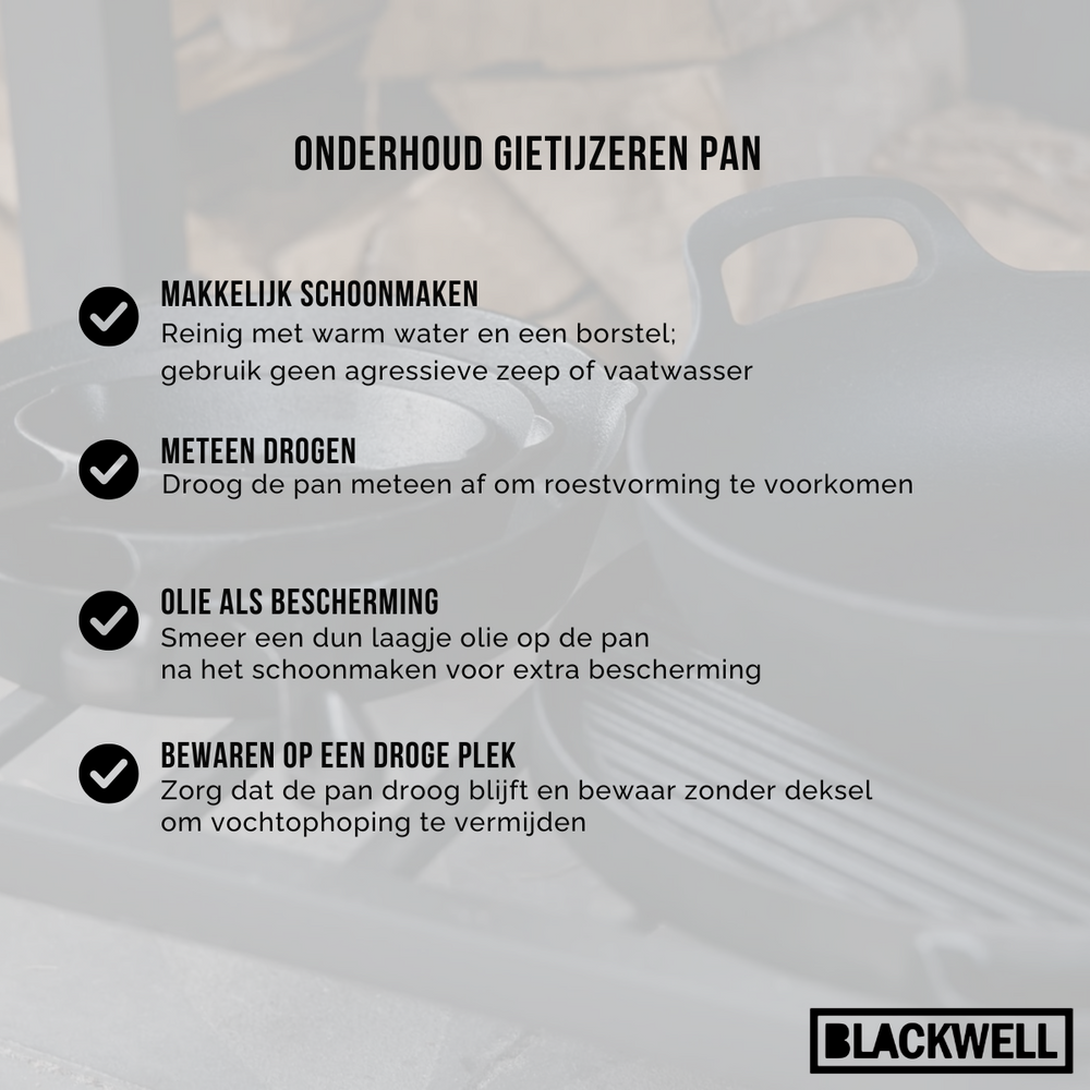 Blackwell cacerola con tapa cast iron hierro fundido ø 20 cm - sin antiadherente