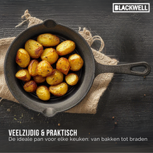 Sartén Blackwell Skillet de hierro fundido ø 20 cm - apto para todas las fuentes de calor - sin recubrimiento antiadherente
