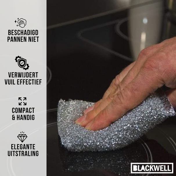 Estropajo para ollas Blackwell plateado