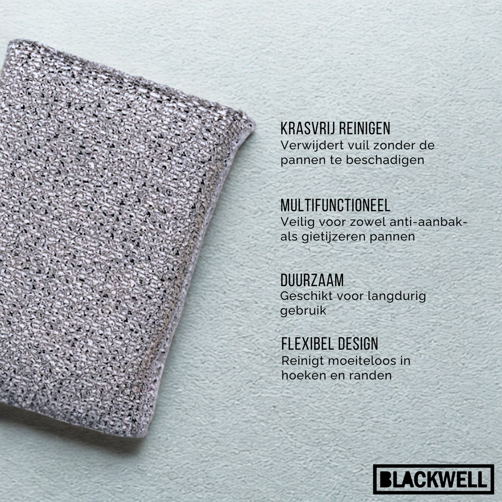 Estropajo para ollas Blackwell plateado